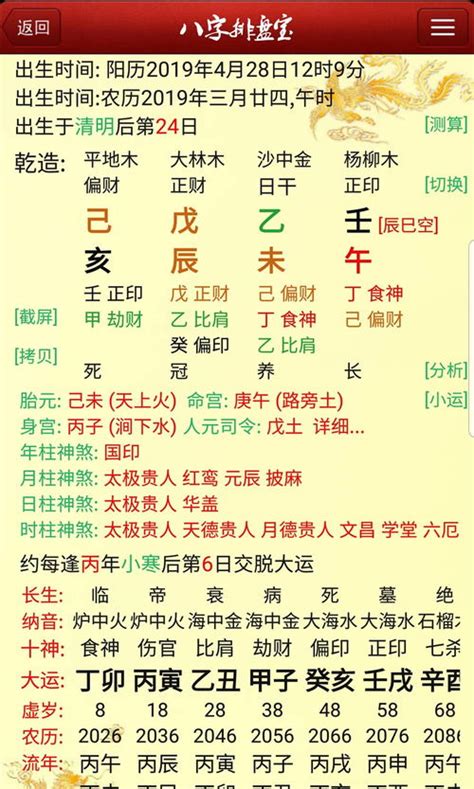 八字图|八字命盘查询免费,八字命盘详批,八字命盘详解